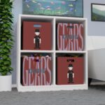 Felt Storage Box Gears